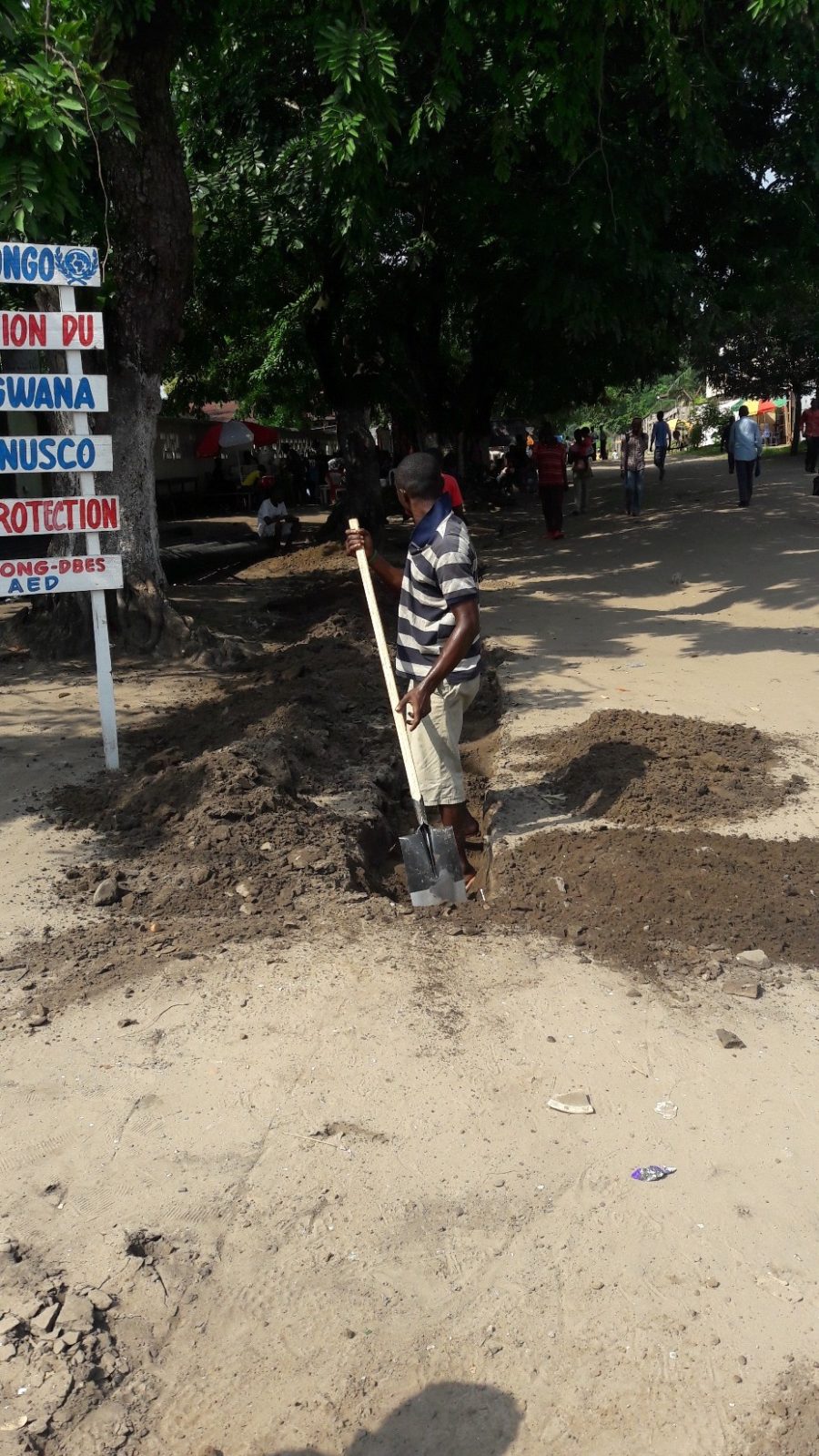 Te Litho Tenge Didier — Travaux projet kintambeau avenue chretienne (Urbanisme)