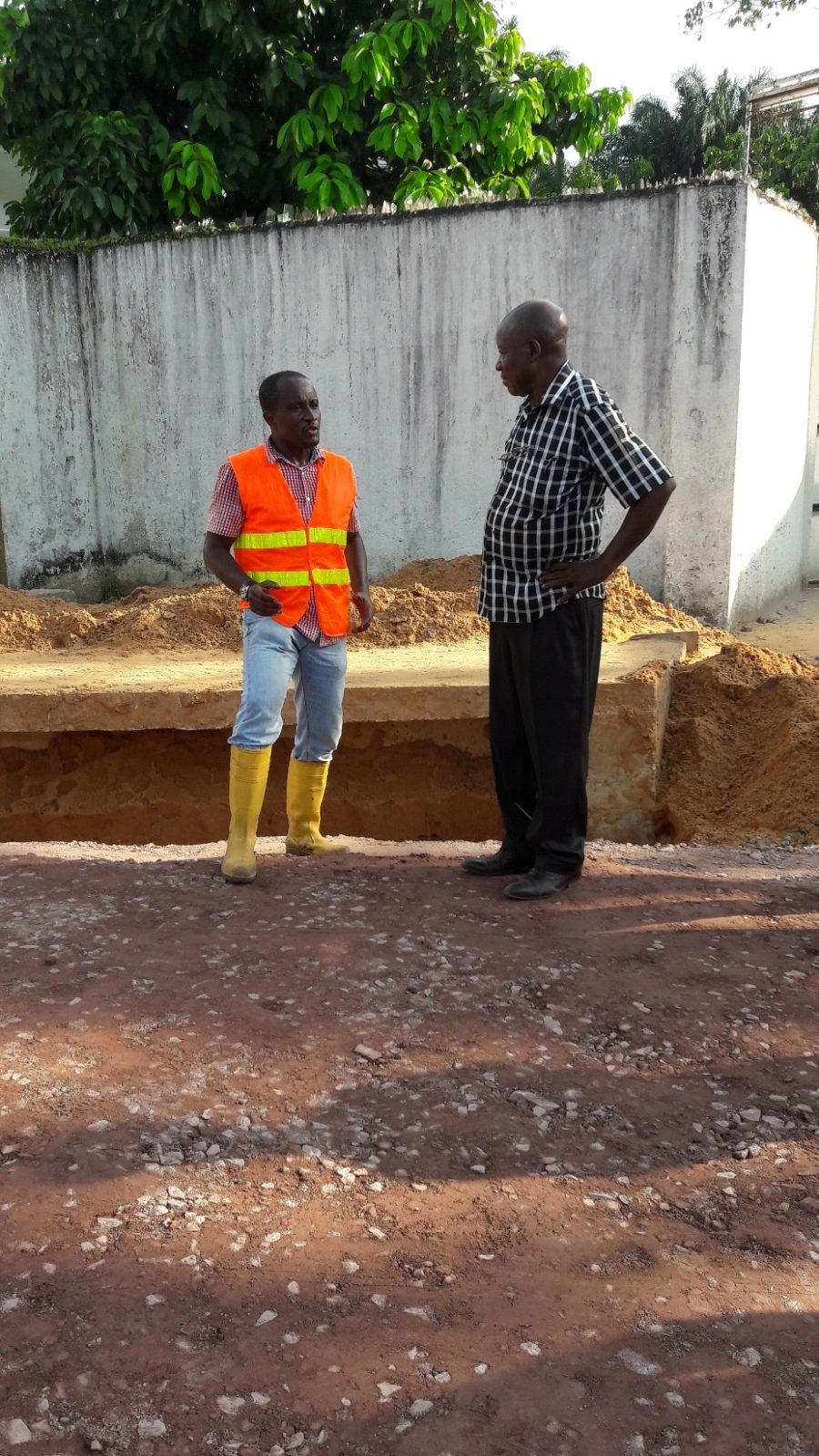 Te Litho Tenge Didier — Travaux sur le pont  grand seminaire 7 mars 2017 (Urbanisme)