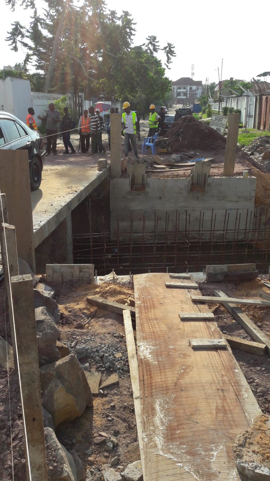 Te Litho Tenge Didier — Travaux sur le pont  grand seminaire 7 mars 2017 (Urbanisme)