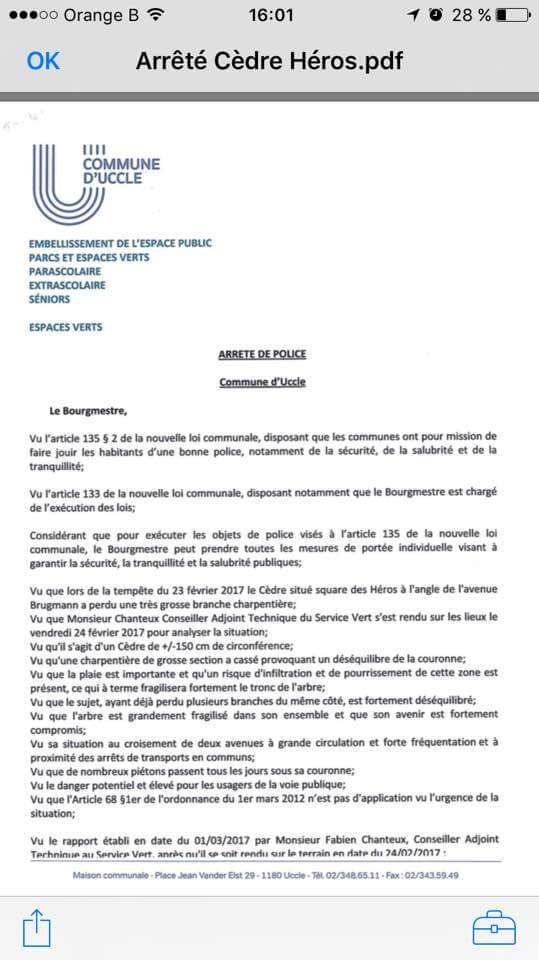 Te Litho Tenge Didier — Projet courrier environnement abbatage (Environnement)