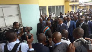 Te Litho Tenge Didier — Accueil de SEM le Premier Ministre a la maternite et hopital de kintambo (Kintambo)