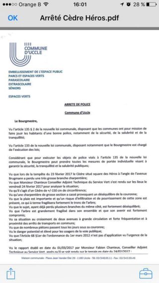 Te Litho Tenge Didier — Projet courrier environnement abbatage (Environnement)