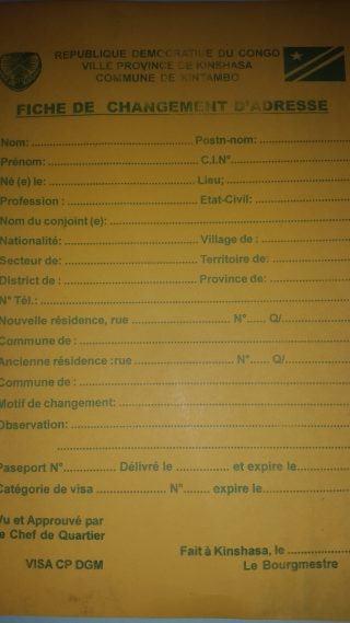 Te Litho Tenge Didier — Archives (Archives de terrain)